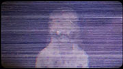 壊れたテレビ画面に幽霊が映りこむ心霊映像（ホログラムグリッチ）ver1 / 砂嵐