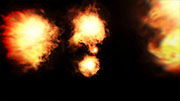 炎・火の爆発（ズーム）Ver2 / 中心から / レッド