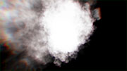 煙・スモークの爆発（ズーム）Ver2 / 中心から / ホワイト