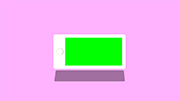 スマホ2Dアニメーション_Ver2/ピンク背景/グリーンバック・クロマキー合成用