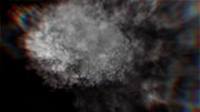 煙・スモークの爆発（ズーム）Ver1 / 中心から / ホワイト