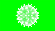 ウィルス・細菌 Ver.3/鼓動_ループ素材/透明/グリーンバック合成用