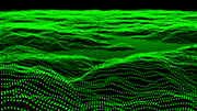 粒子パーティクル波形ver.2 / グリーン